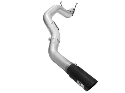 aFe ATLAS 5 IN Aluminized Steel DPF-Back Exhaust System w/Black Tip - Ram 2013-2018 6.7L - 49-02039-B