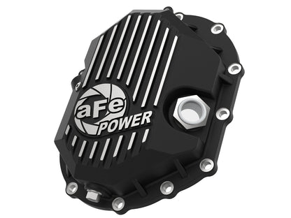 aFe Pro Series Front Differential Cover Black w/ Machined Fins - Chevy/GMC 2011-2020 6.0L/6.6L