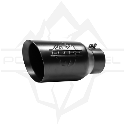 Polar 304SS Black Oval Exhaust Tip