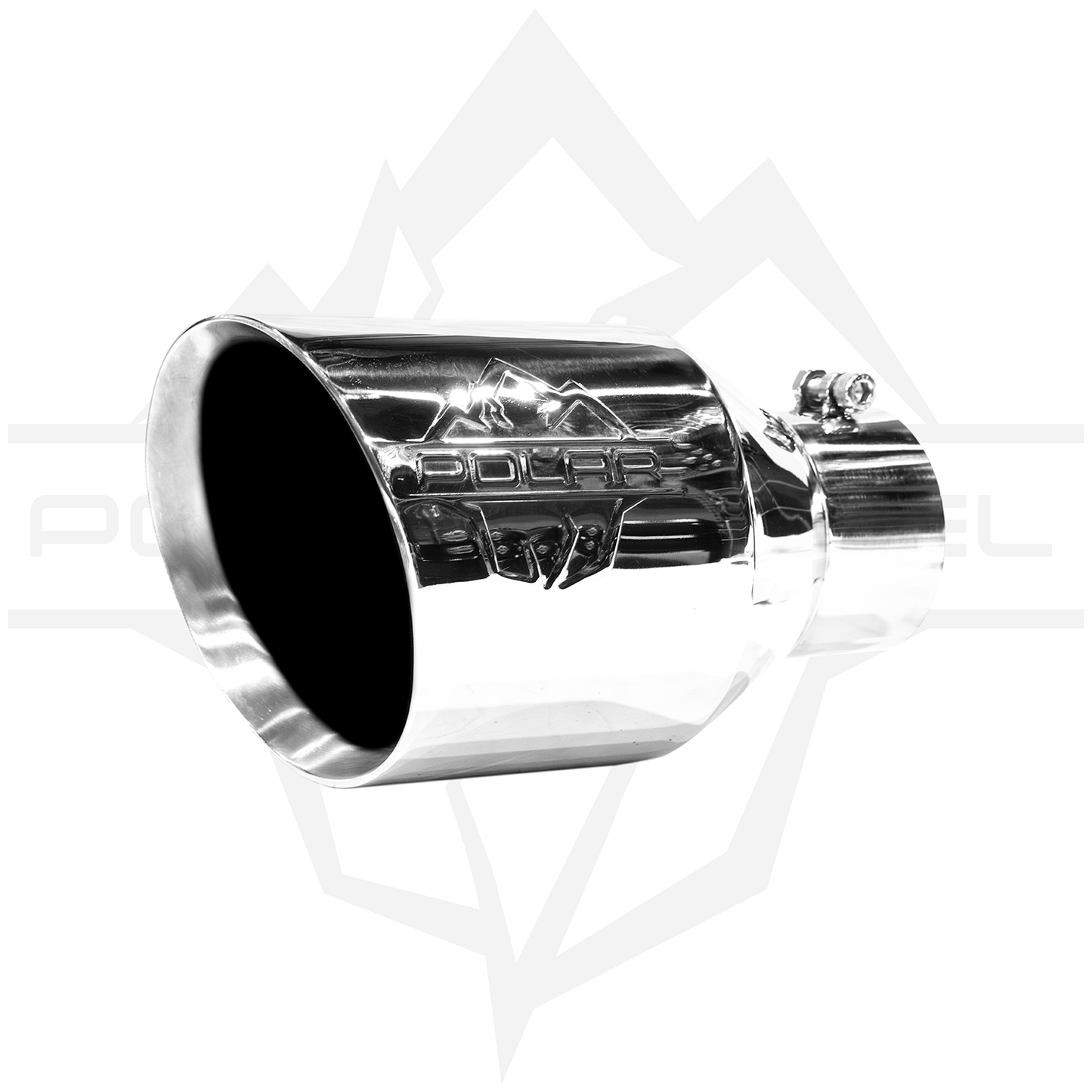 Polar 304SS Polished Oval Exhaust Tip
