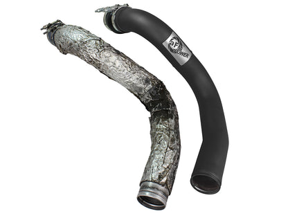 aFe BladeRunner 3 IN Aluminum Hot Charge Pipe Black - Ford 1999-2003 7.3L