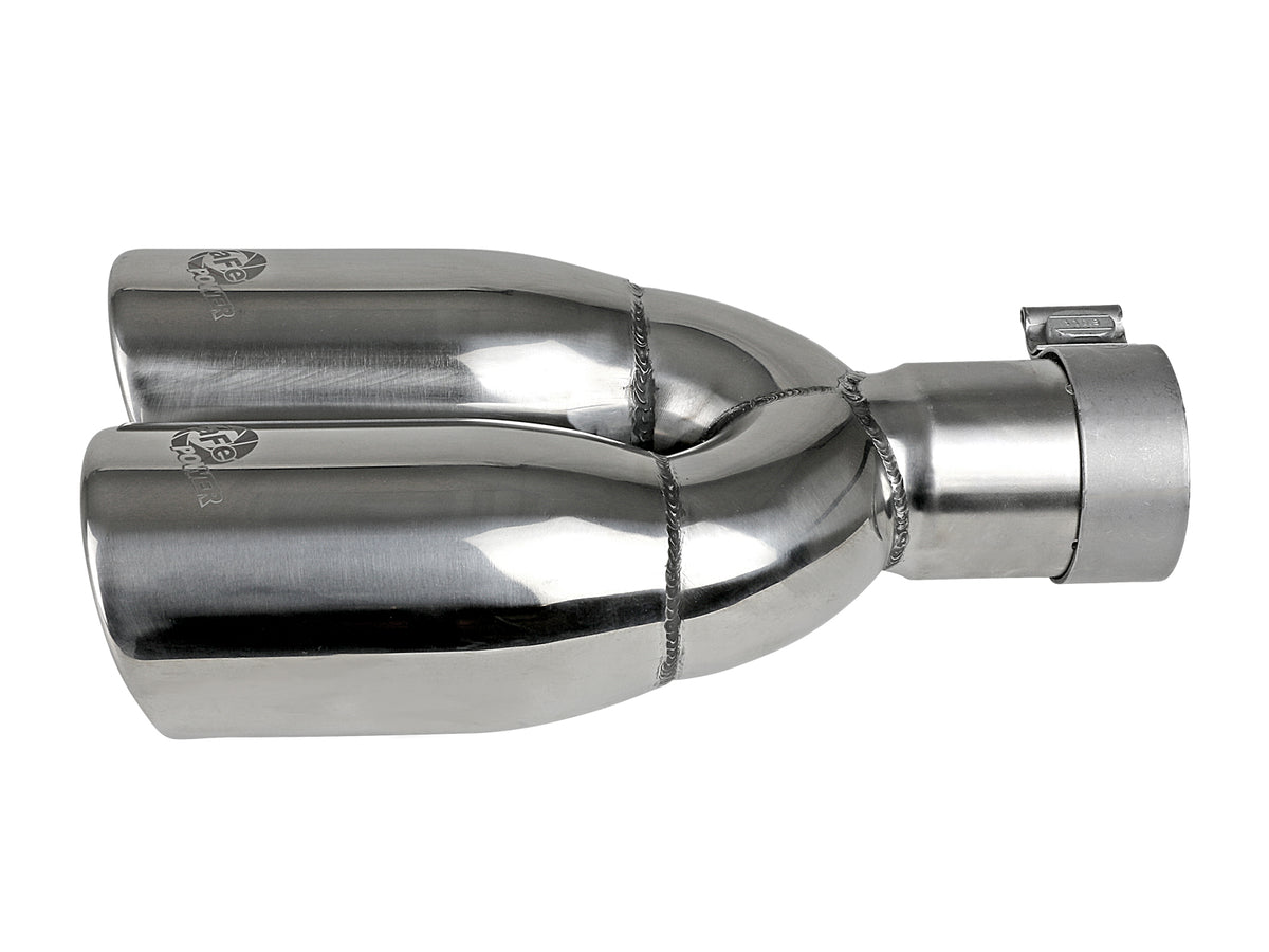 aFe MACH Force-Xp 304 Stainless Steel Clamp-on Exhaust Tip Polished - 49T25374-P12