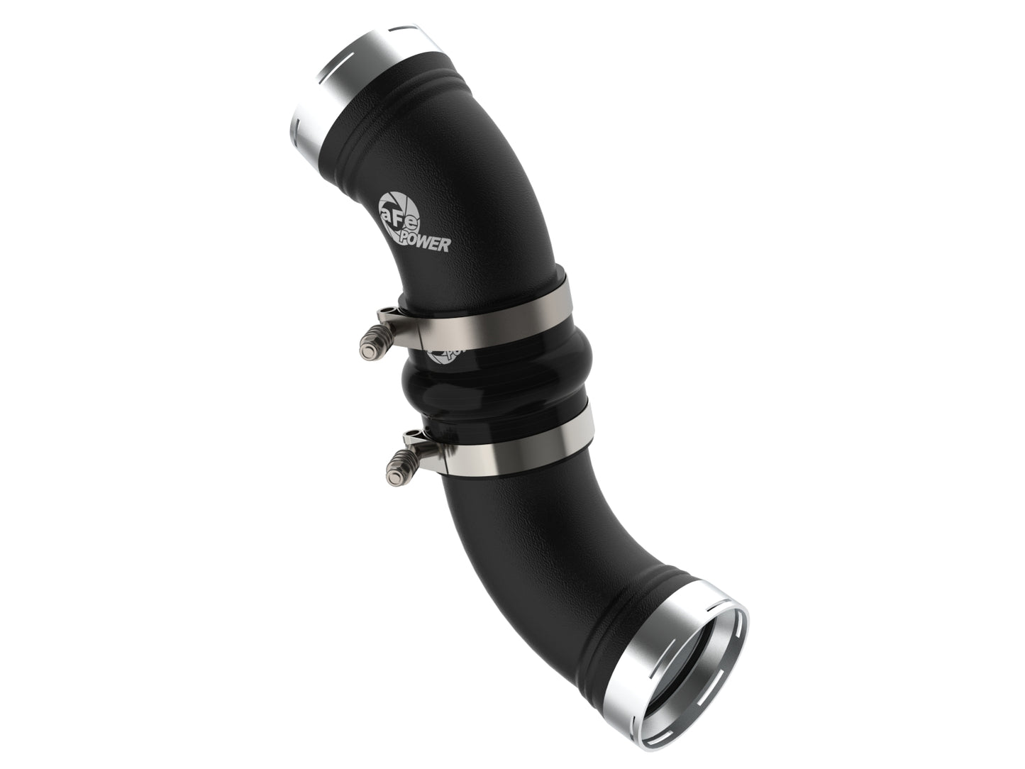 aFe BladeRunner 3-1/2 IN Aluminum Cold Charge Pipe Black - Chevy/GMC 2006-2010 6.6L
