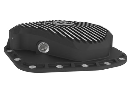 aFe Pro Series Rear Differential Cover Black w/ Machined Fins - Ford 2023-2026 6.7L/7.3L