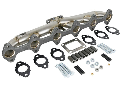 aFe Twisted Steel 304 Stainless Header w/ T4 Turbo Manifold
