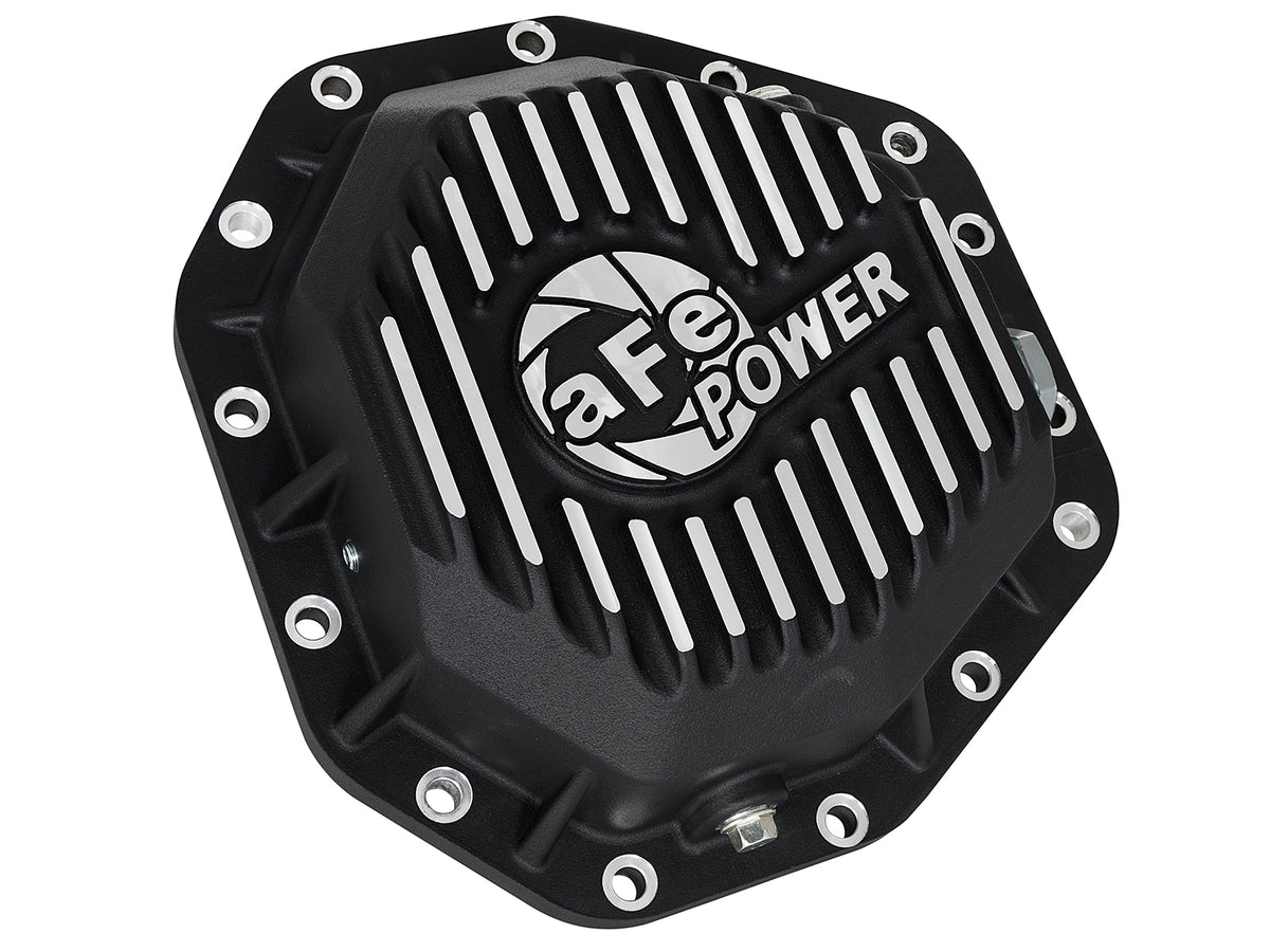 aFe Front & Rear Differential Cover Package w/ Oil - Ford 2017-2022 6.7L - Cover Bolt Hole Quantity 10/14