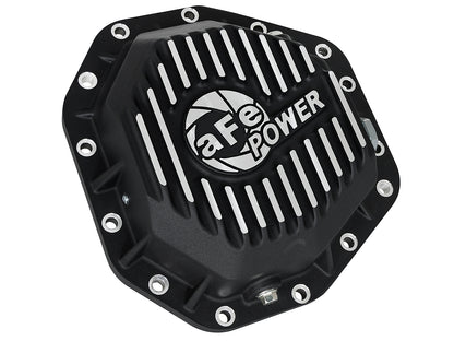 aFe Front & Rear Differential Cover Package w/ Oil - Ford 2017-2022 6.7L - Cover Bolt Hole Quantity 10/14