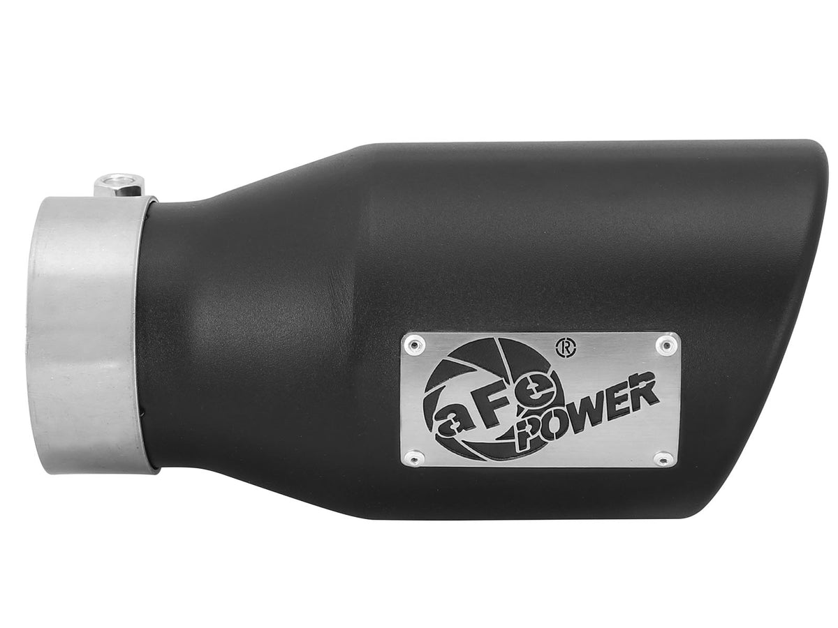 aFe MACH Force-Xp 409 Stainless Steel Clamp-on Exhaust Tip Black - 49T30451-B09