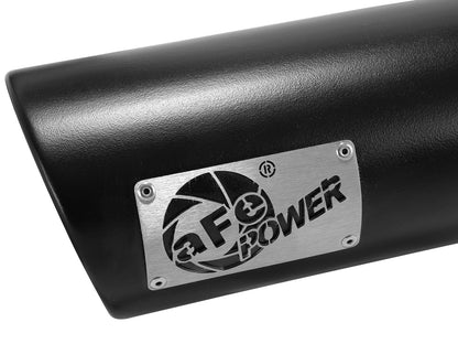 aFe MACH Force-Xp 409 Stainless Steel Clamp-on Exhaust Tip Black - 49T40506-B12