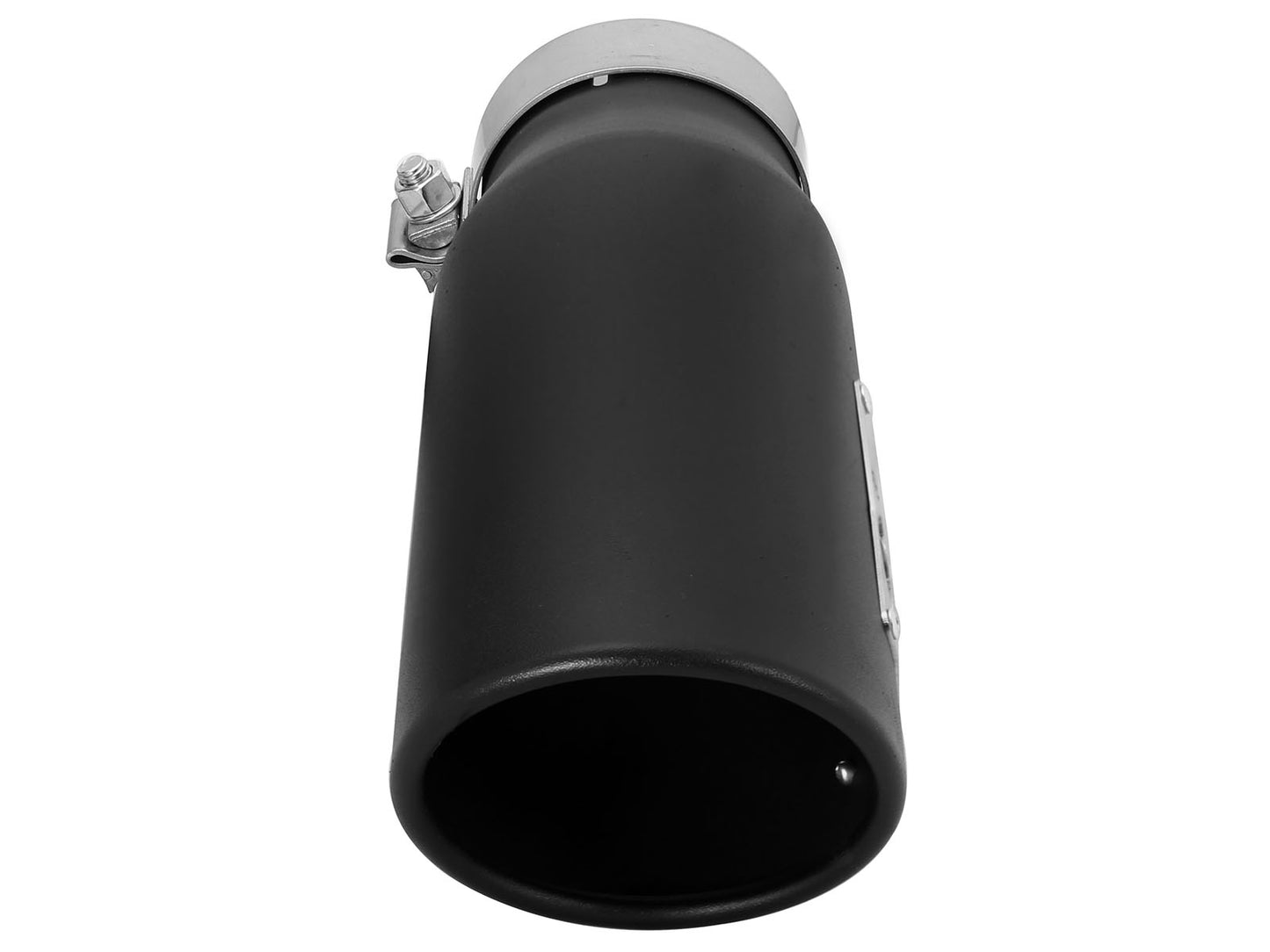 aFe MACH Force-Xp 409 Stainless Steel Clamp-on Exhaust Tip Black Left Side Exit - 49T35452-B12