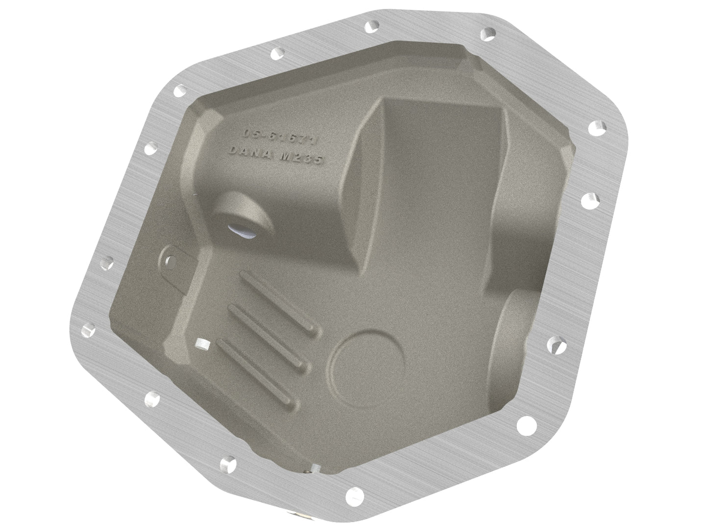 aFe Street Series Front Differential Cover Raw w/ Machined Fins - Ford 2023-2026 6.7L/7.3L