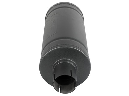 aFe MACH Force-Xp 409 Stainless Steel Muffler w/ High-Temp Metallic Black finish - Body Height 6 in, Body Length 14 in