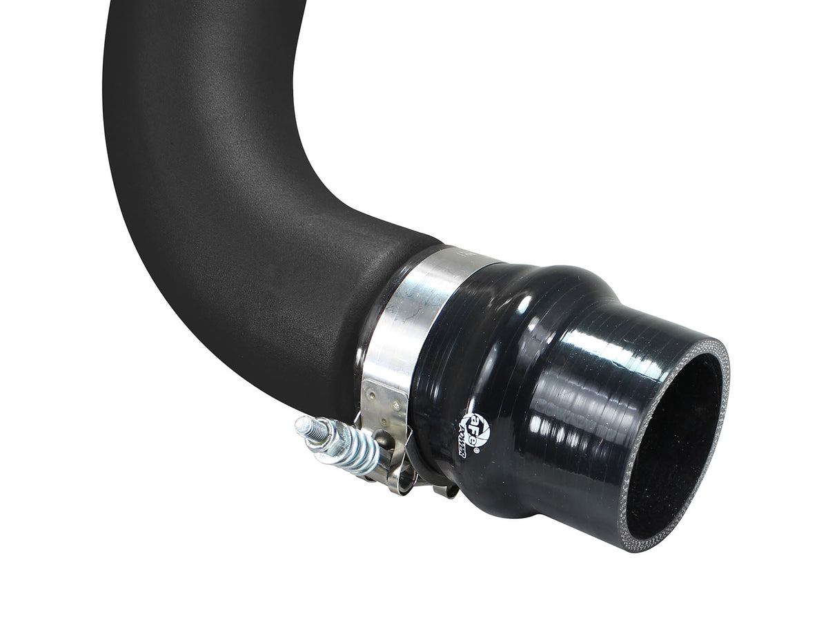 aFe BladeRunner 3 IN Aluminum Hot Charge Pipe Black - Chevy/GMC 2001-2004 6.6L