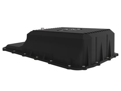 aFe Pro Series Transmission Pan Black w/ Machined Fins - Ford 2020-2022
