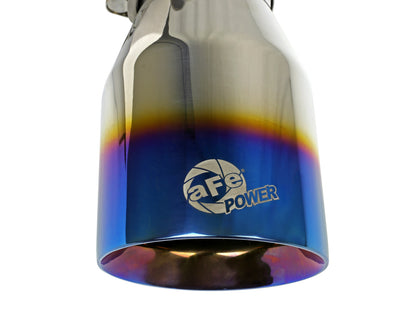 aFe MACH Force-Xp 304 Stainless Steel Clamp-on Exhaust Tip Blue Flame