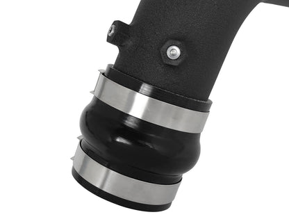 aFe BladeRunner 3 IN & 3-1/2 IN Aluminum Hot and Cold Charge Pipe Kit Black - Dodge 2007-2009 6.7L
