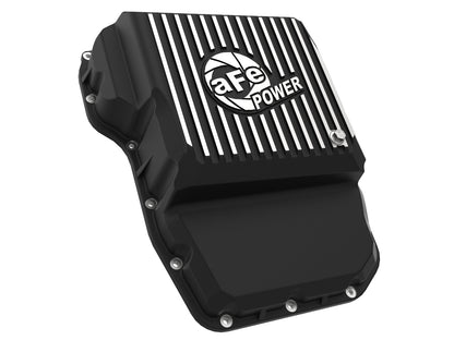 aFe Pro Series Transmission Pan Black w/ Machined Fins - Dodge/Ram 2007-2024 6.7L