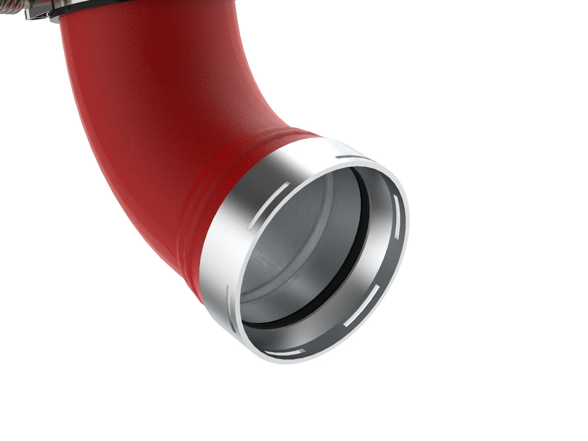 aFe BladeRunner 3 IN & 3-1/2 IN Aluminum Hot and Cold Charge Pipe Kit Red