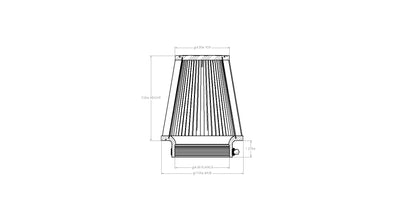 aFe Magnum FORCE Intake Replacement Air Filter w/ Dura-Dry Media - Flange Inside Diameter 4.5 in, Base Diameter 7 in