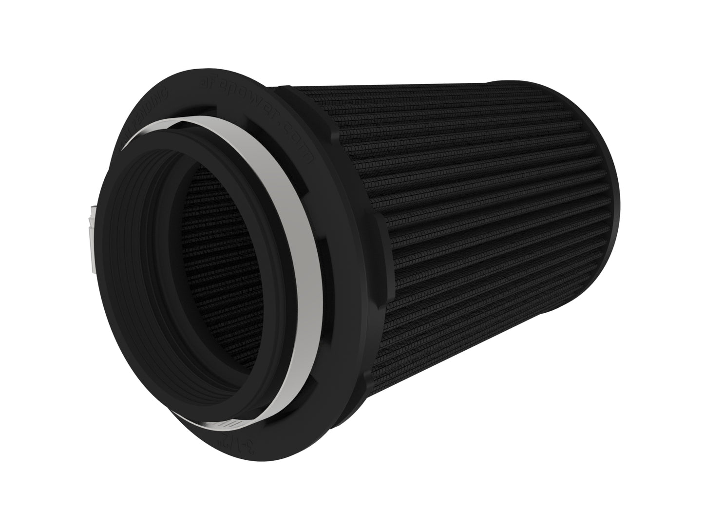 aFe Momentum Intake Replacement Air Filter w/ Black Pro 5R Media - Flange Inside Diameter 3.5 in, Base Diameter 5 in
