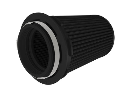 aFe Momentum Intake Replacement Air Filter w/ Black Pro 5R Media - Flange Inside Diameter 3.5 in, Base Diameter 5 in