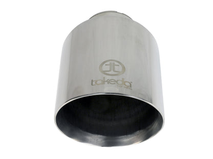 aFe Takeda 304 Stainless Steel Clamp-on Exhaust Tip Polished - 49T25454-P07