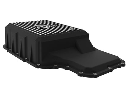 aFe Pro Series Transmission Pan Black w/ Machined Fins - Ford 2020-2022