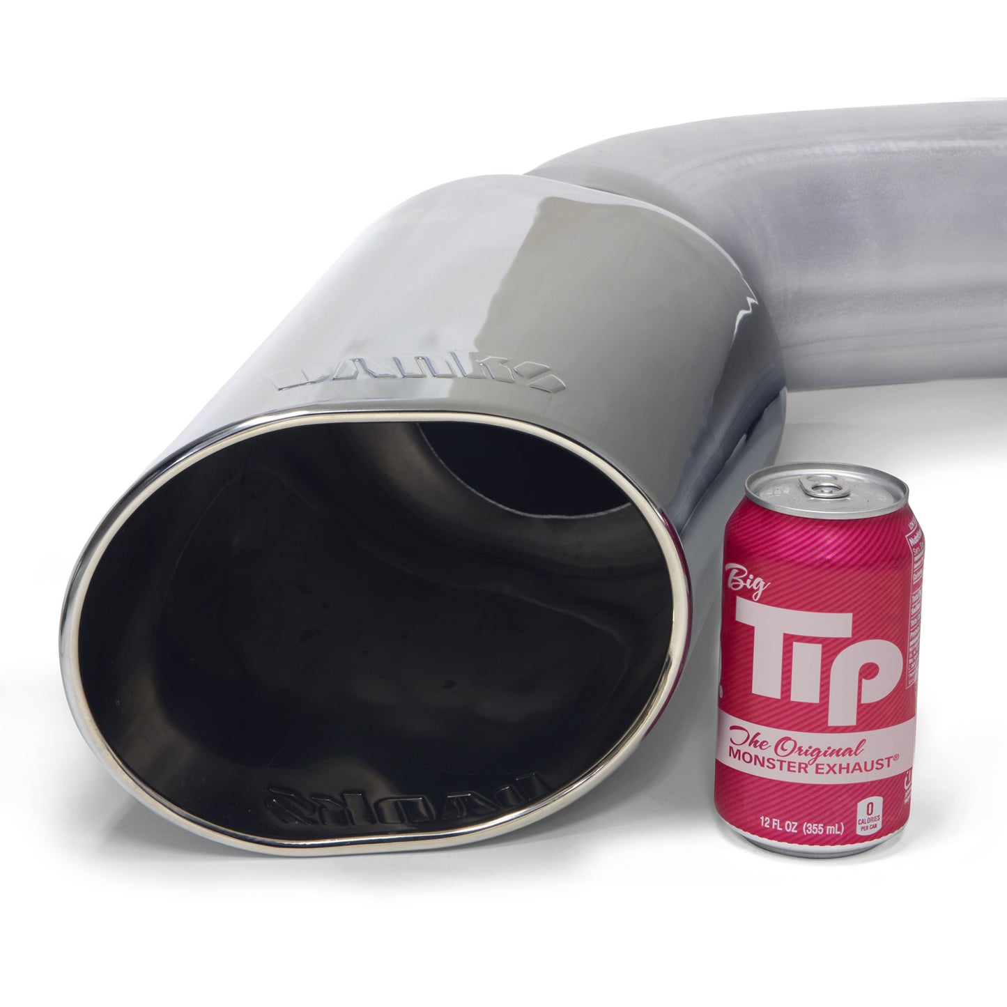 Banks Power Monster Exhaust System 5-inch Single Exit, Chrome or Black SideKick Tip - 48996