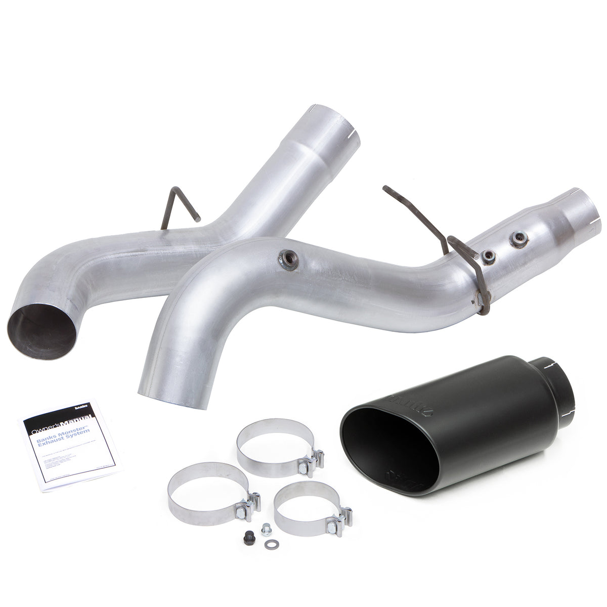 Banks Power Monster Exhaust System Cerakote Black SideKick Tip