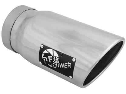 aFe MACH Force-Xp 304 Stainless Steel Clamp-on Exhaust Tip Polished - 49T50601-P12