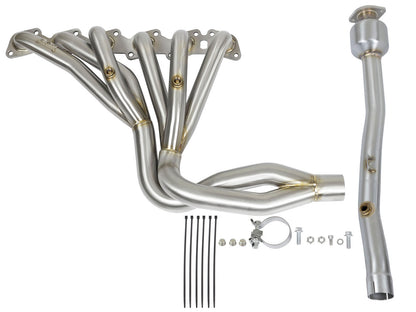 aFe Twisted Steel 304 Stainless Steel Street Series Performance Package - Stainless Steel, Engine Make/Size Nissan 4.8L