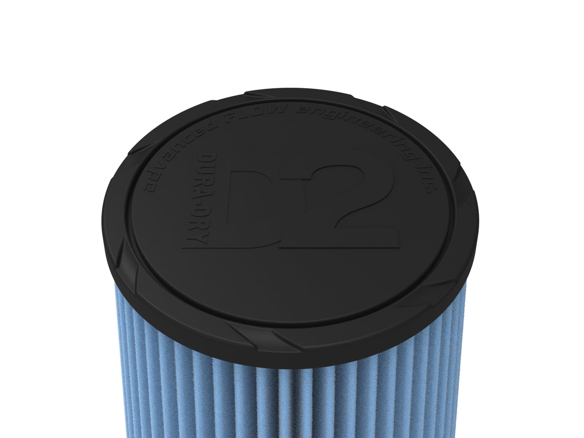 aFe Universal Clamp-On Air Filter w/ D2 Dura-Dry Media - 21-60512V
