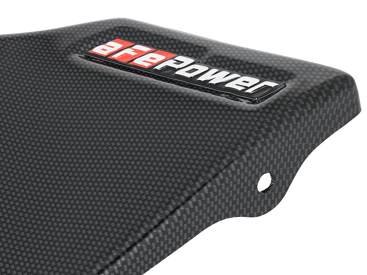 aFe Rapid Induction Cold Air Intake Cover Carbon Fiber Design