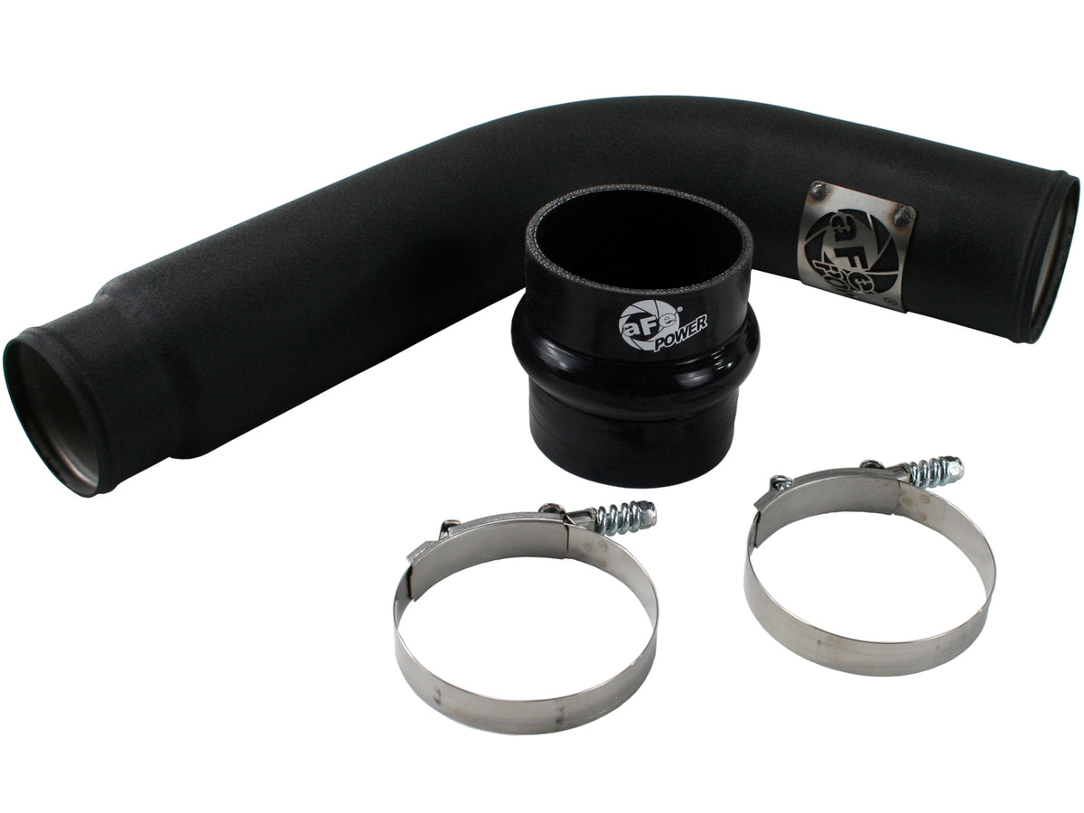 aFe BladeRunner 3-1/2 IN Aluminum Cold Charge Pipe Black - Dodge 2003-2007 5.9L