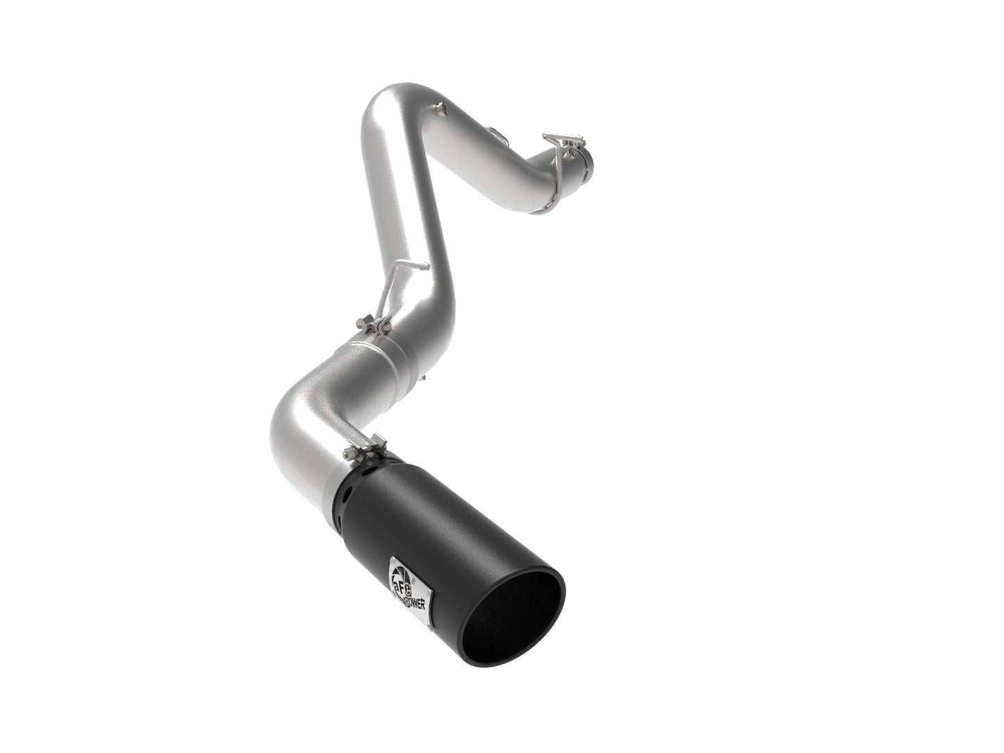 aFe Large Bore-HD 5 IN 409 Stainless Steel DPF-Back Exhaust System w/Black Tip - Chevy/GMC 2020-2023 6.6L