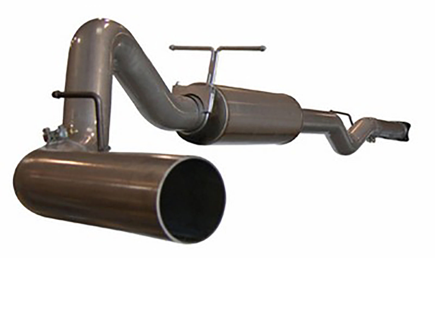 aFe Large Bore-HD 4 IN 409 Stainless Steel Cat-Back Exhaust System w/o Tip - Chevy/GMC 2001-2005 6.6L