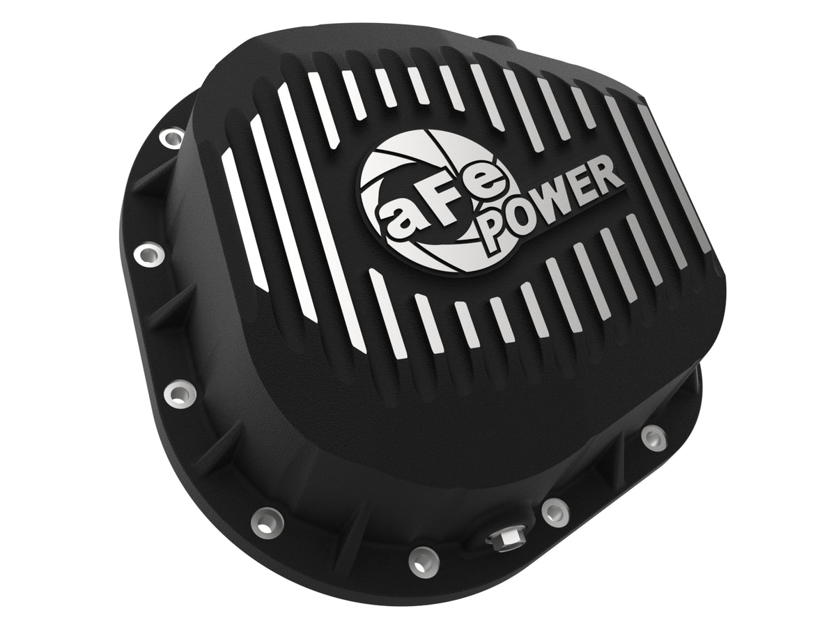 aFe Pro Series Differential Cover Black w/ Machined Fins
