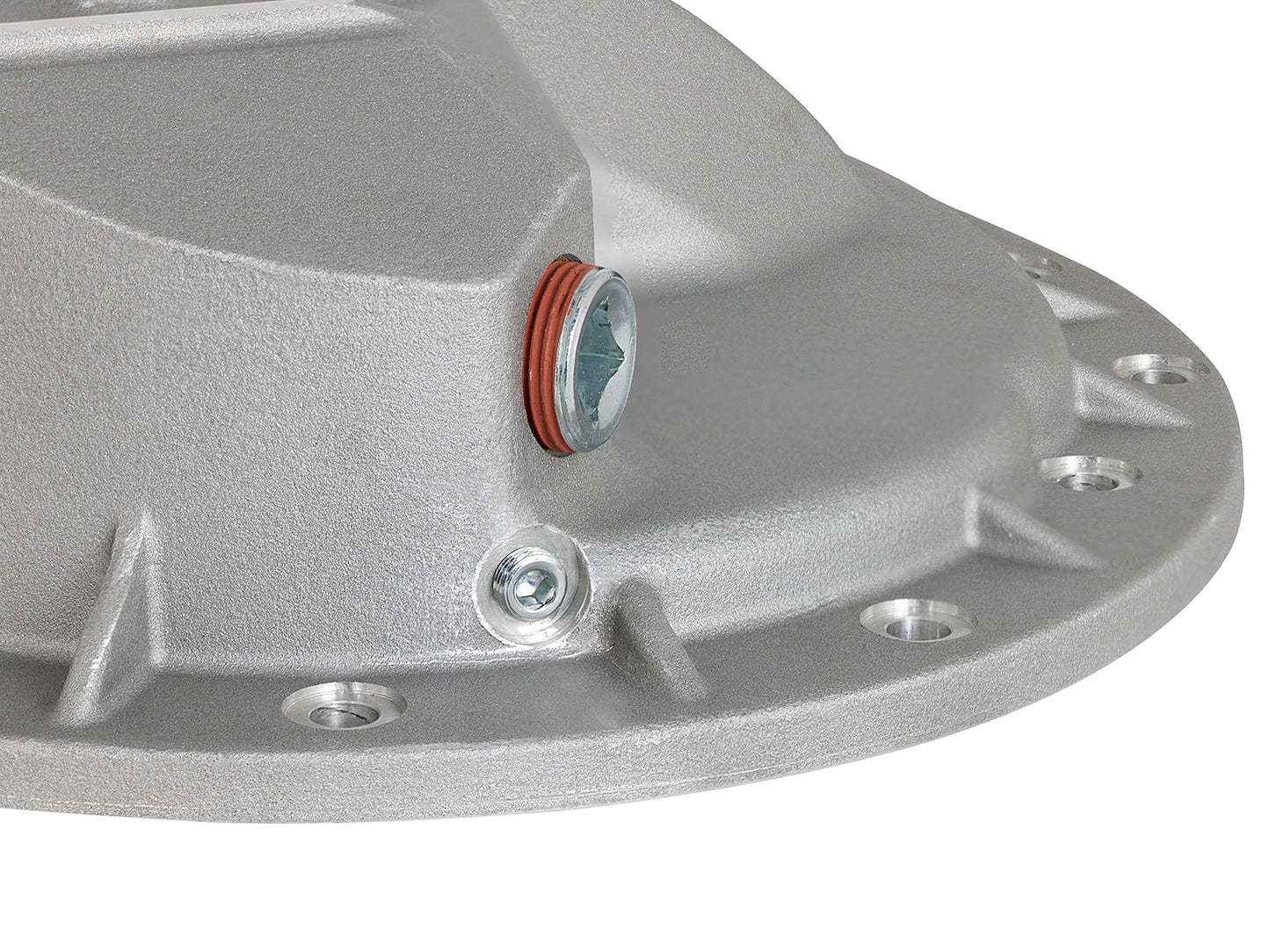 aFe Street Series Front Differential Cover Raw w/ Machined Fins - Dodge/Ram 2003-2013 5.9L/6.7L