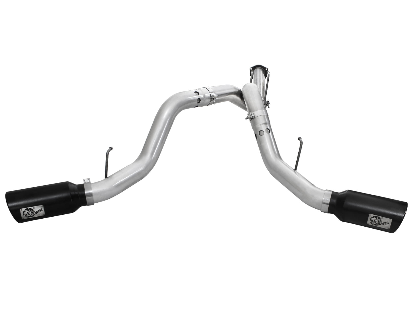 aFe ATLAS 4 IN Aluminized Steel DPF-Back Exhaust System w/Black Tip - Ford 2011-2014 6.7L