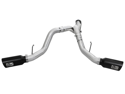 aFe ATLAS 4 IN Aluminized Steel DPF-Back Exhaust System w/Black Tip - Ford 2011-2014 6.7L