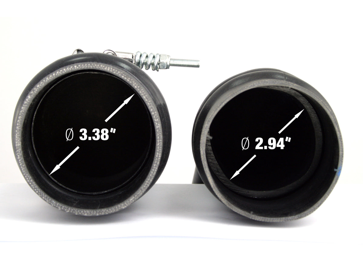 aFe BladeRunner 3-1/2 IN Aluminum Cold Charge Pipe Black - Dodge/Ram 2010-2012 6.7L