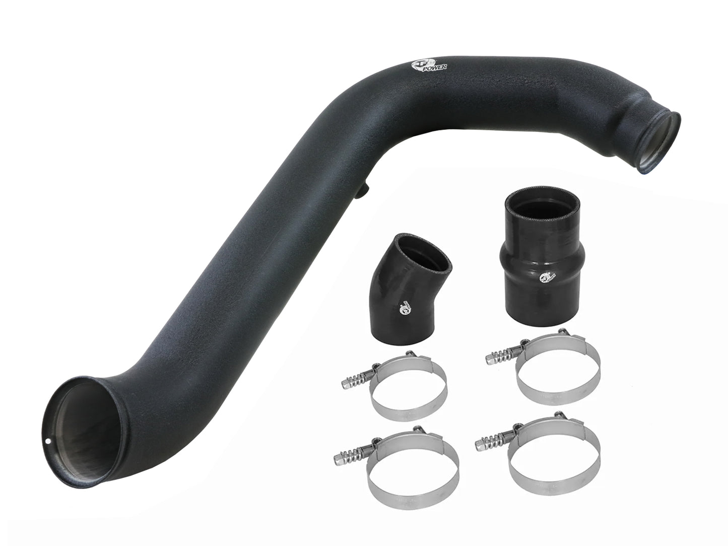 aFe BladeRunner 3 IN Aluminum Hot Charge Pipe Black - Ford 2003-2007 6.0L