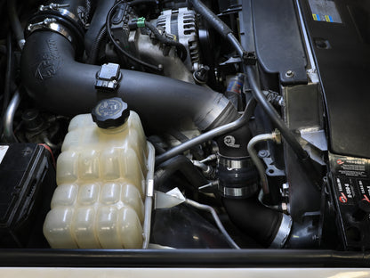 aFe BladeRunner 3 IN & 3-1/2 IN Aluminum Hot and Cold Charge Pipe Kit Black - Chevy/GMC 2006-2010 6.6L