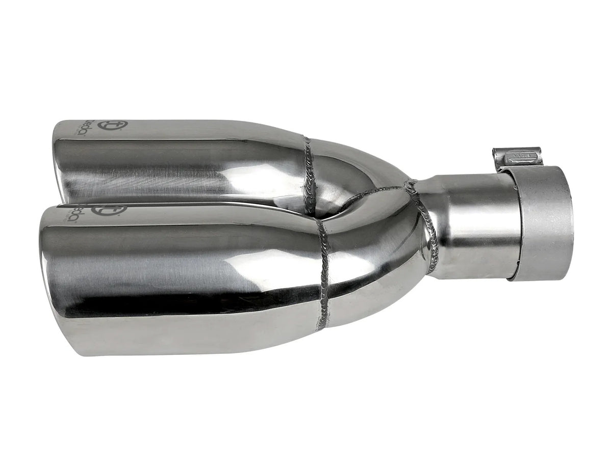 aFe Takeda 304 Stainless Steel Clamp-on Exhaust Tip Polished - 49T25374-P121