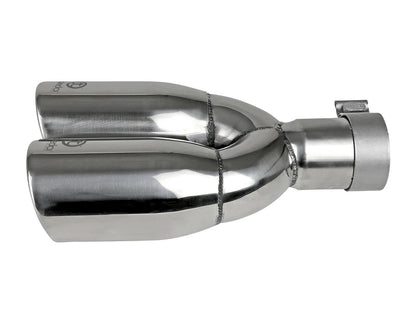 aFe Takeda 304 Stainless Steel Clamp-on Exhaust Tip Polished - 49T25374-P121