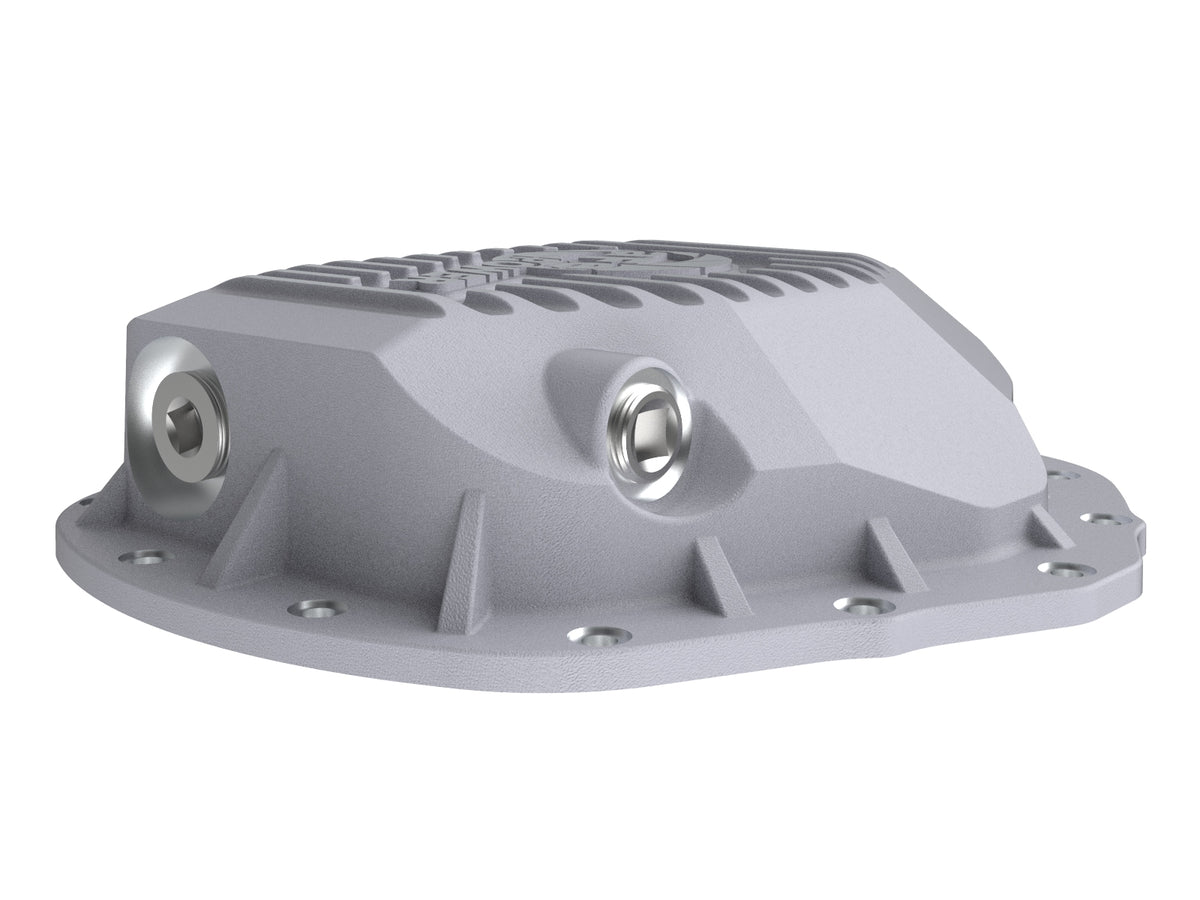 aFe Street Series Rear Differential Cover Raw w/ Machined Fins - Chevy/GMC 2020-2023 6.6L