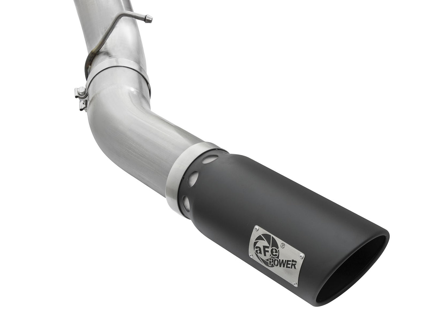 aFe ATLAS 5 IN Aluminized Steel DPF-Back Exhaust System w/Black Tip - Chevy/GMC 2016 6.6L