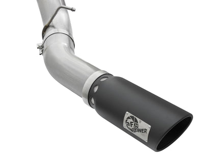 aFe ATLAS 5 IN Aluminized Steel DPF-Back Exhaust System w/Black Tip - Chevy/GMC 2016 6.6L
