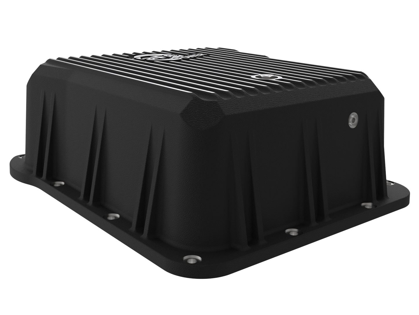 aFe Pro Series Transmission Pan Black w/ Machined Fins - Chevy/GMC 2001-2019 6.6L/8.1L