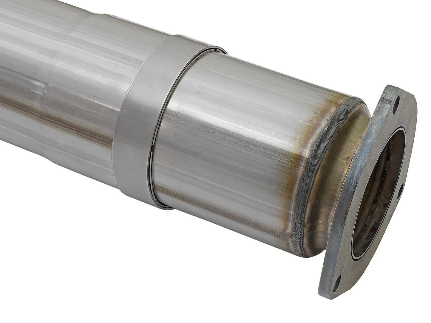 aFe ATLAS 5 IN Aluminized Steel DPF-Back Exhaust System w/Polished Tip - Ford 2017-2026 6.7L